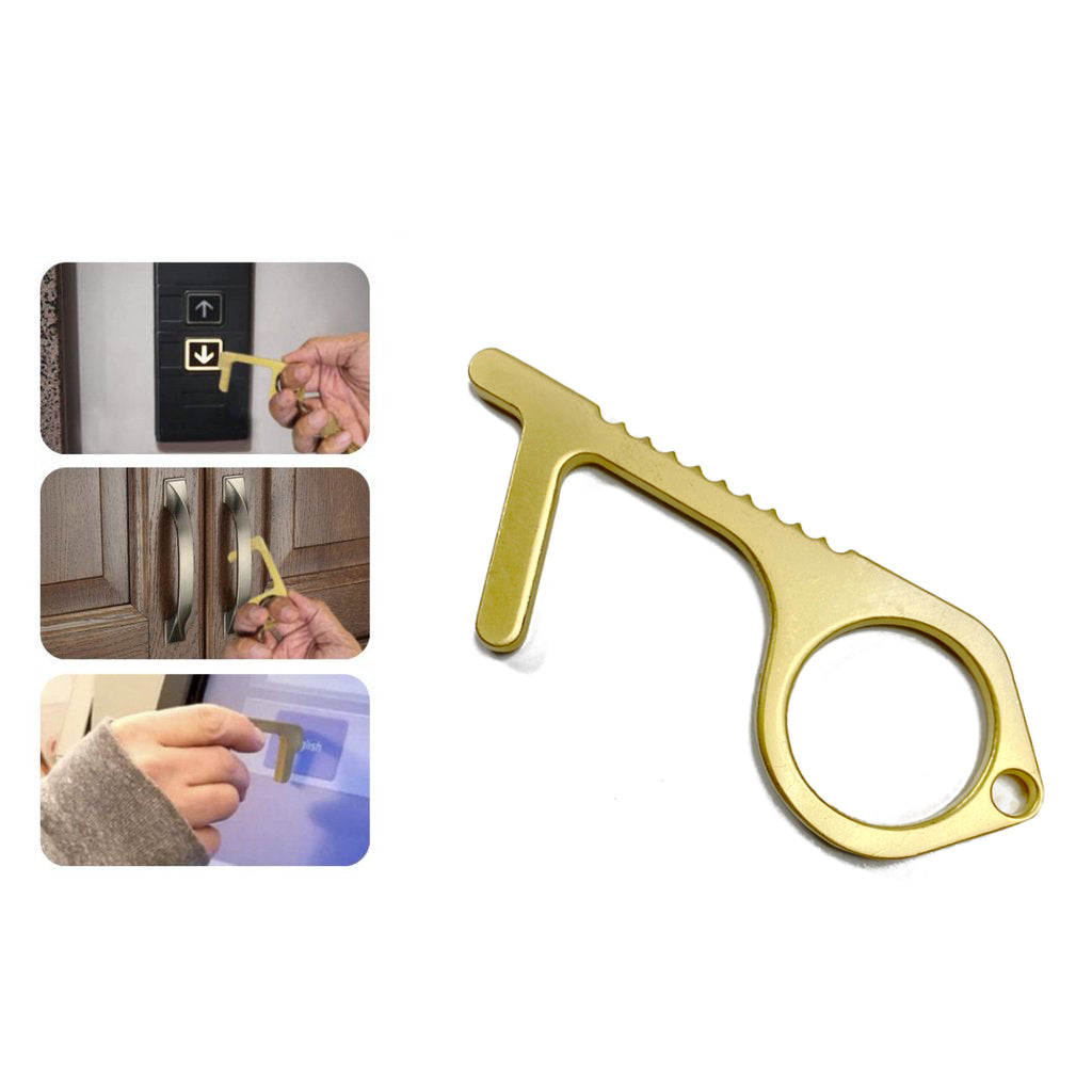 Keychain Hook, door opener, contactless opener